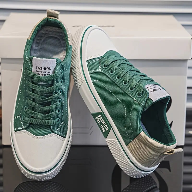 Heren Casual Sneakers – Comfortabele Lage Sneakers met Ademend Ontwerp en Antislip Zool