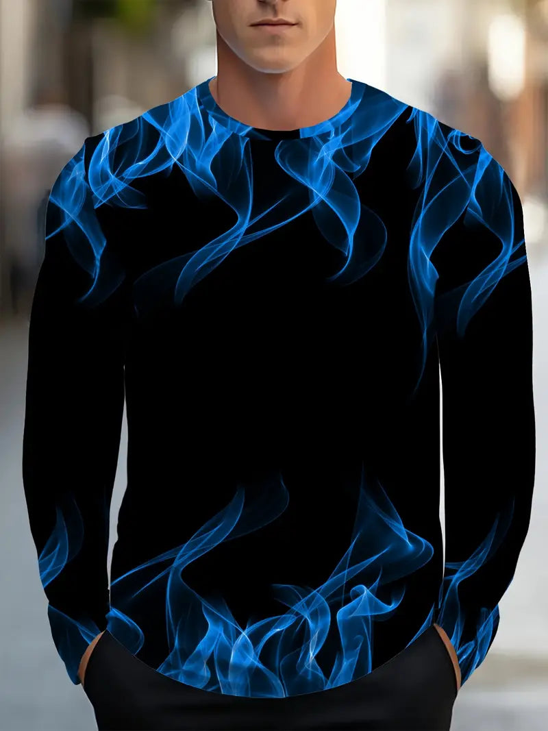 Casual Lange Mouwen Shirt met Ronde Hals – Comfortabel, Stijlvol & Veelzijdig