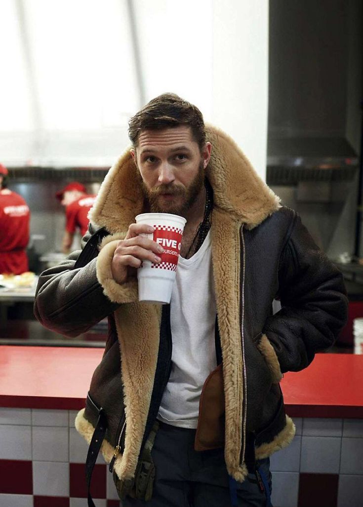 Heren Leren Jas met Shearling Voering – Warm & Tijdloos Ontwerp