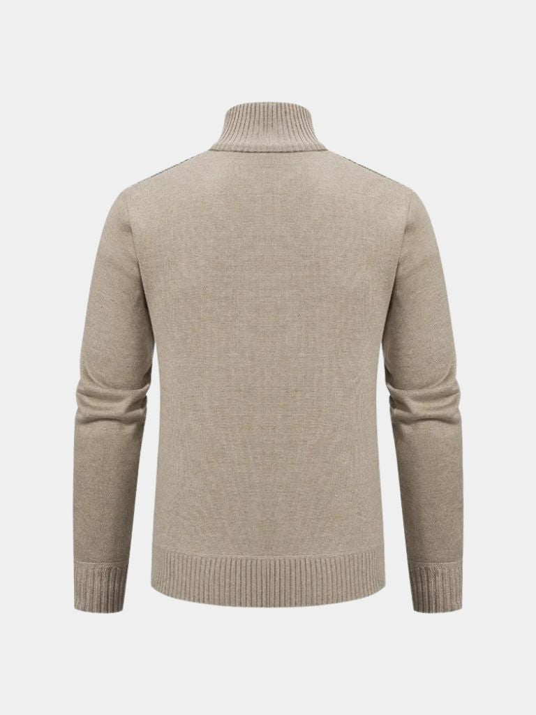 Essentiële Gebreide Trui – Luxe Herensweater met Kruis & Kroon Design