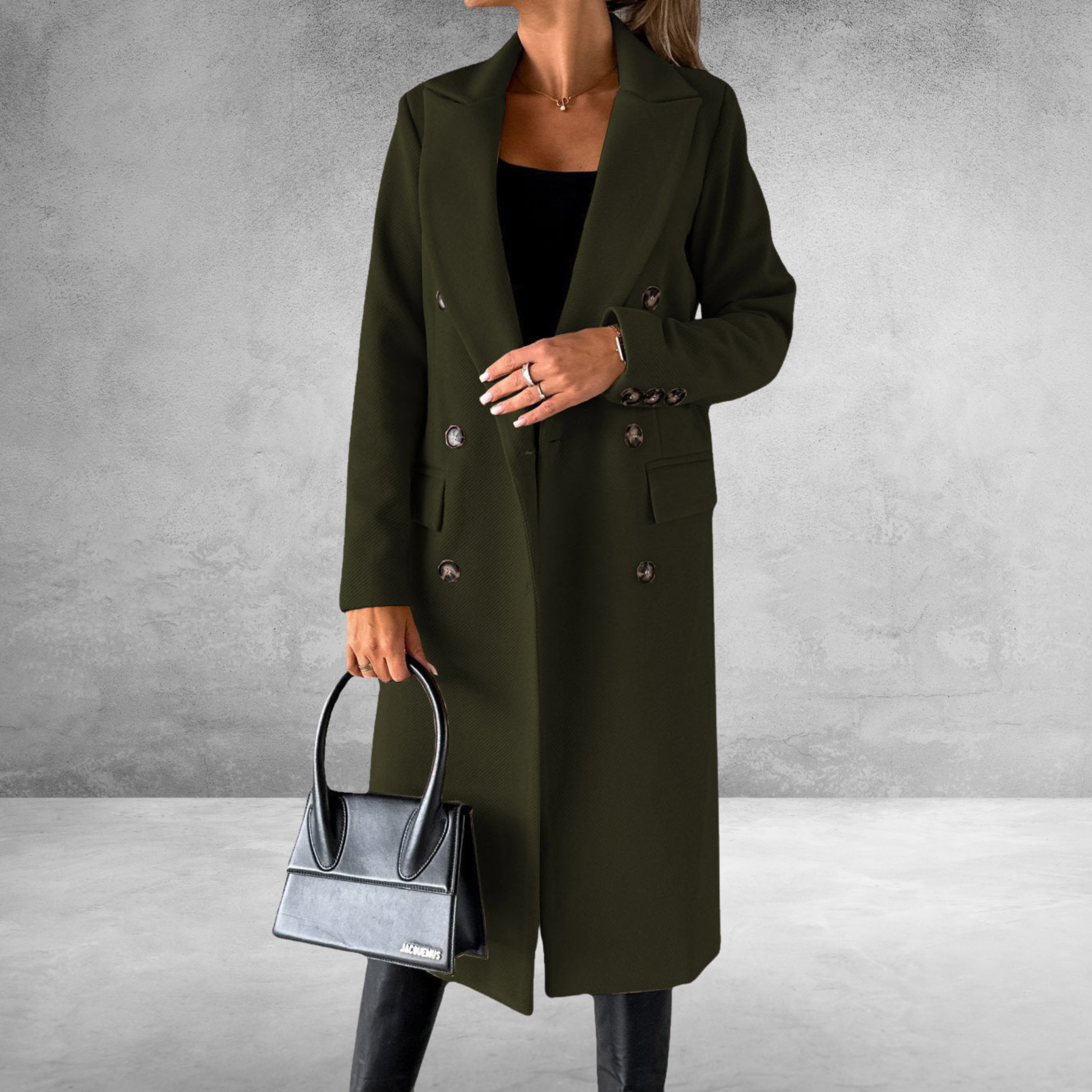 Dubbelzijdige Jas – Elegante, Warme & Stijlvolle Damesjas met Twee-Zijdig Ontwerp voor Elke Gelegenheid