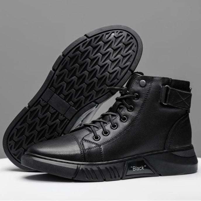 Comfortabele Leren Enkelboots voor Heren – Ademend, Schokdempend & Stijlvol