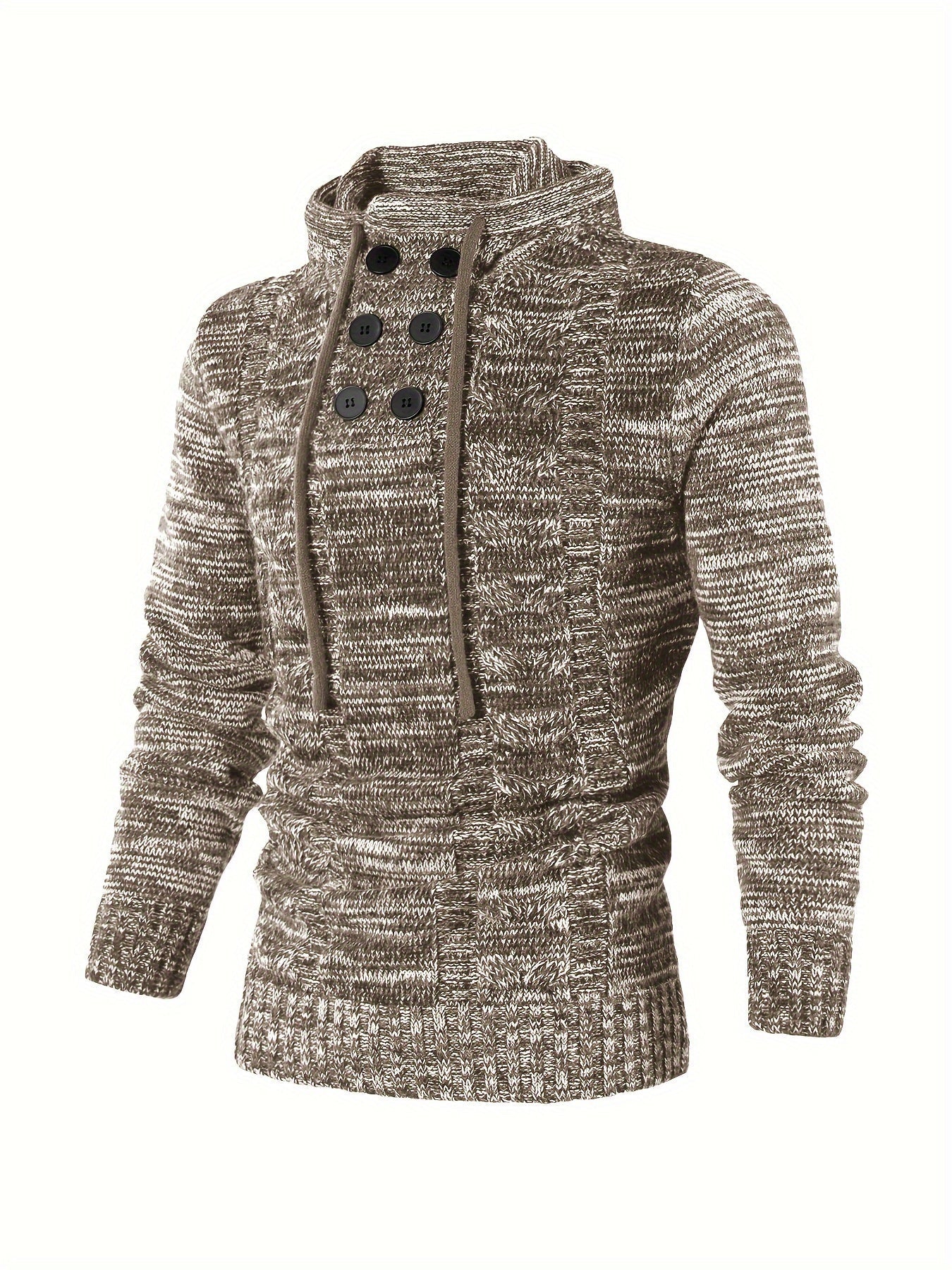 Casual Gebreide Hoodie met Lange Mouwen – Comfortabele en Stijlvolle Trui voor Dagelijks Gebruik