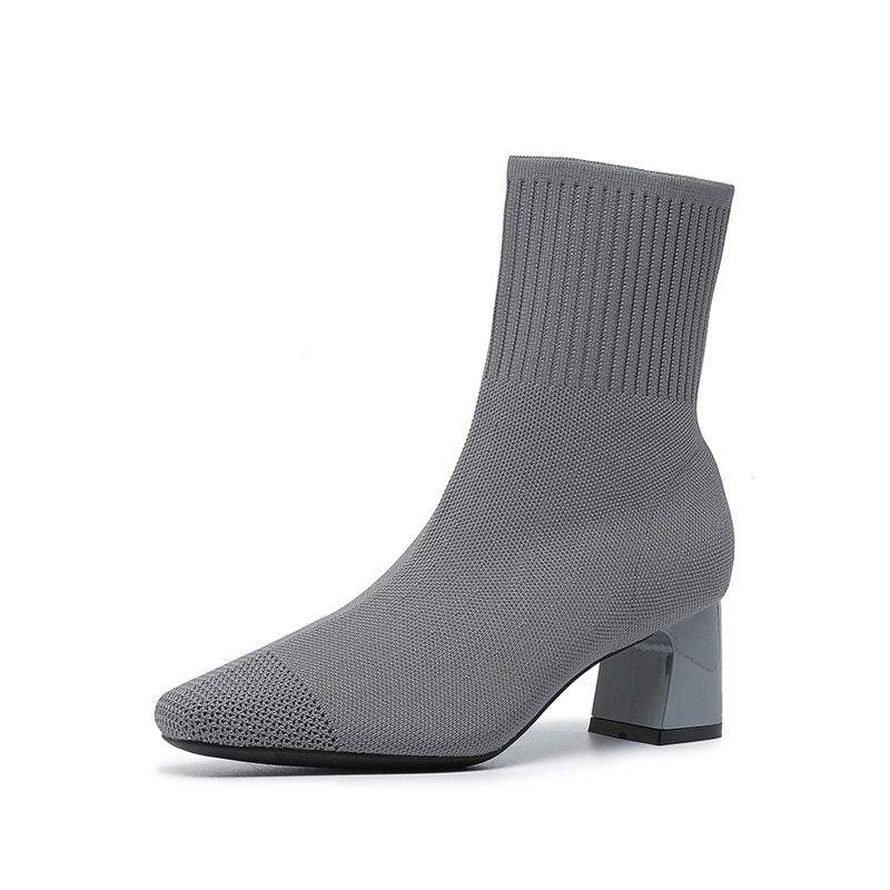 Bottines Tendance Tricotées – Elegante en Comfortabele Gebreide Enkellaarsjes voor Dames