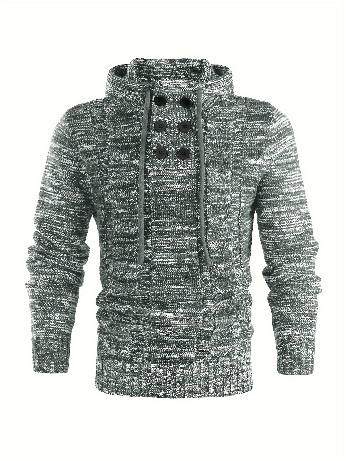 Casual Gebreide Hoodie met Lange Mouwen – Comfortabele en Stijlvolle Trui voor Dagelijks Gebruik