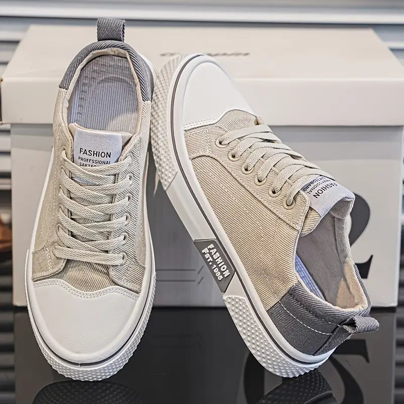 Heren Casual Sneakers – Comfortabele Lage Sneakers met Ademend Ontwerp en Antislip Zool