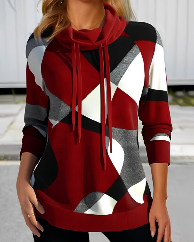 Dames Top met Kleurvlakken – Stijlvol & Comfortabel Kledingstuk