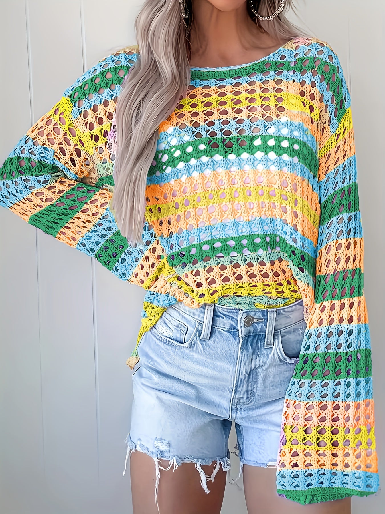 Tie-Dye Mesh Haaktop