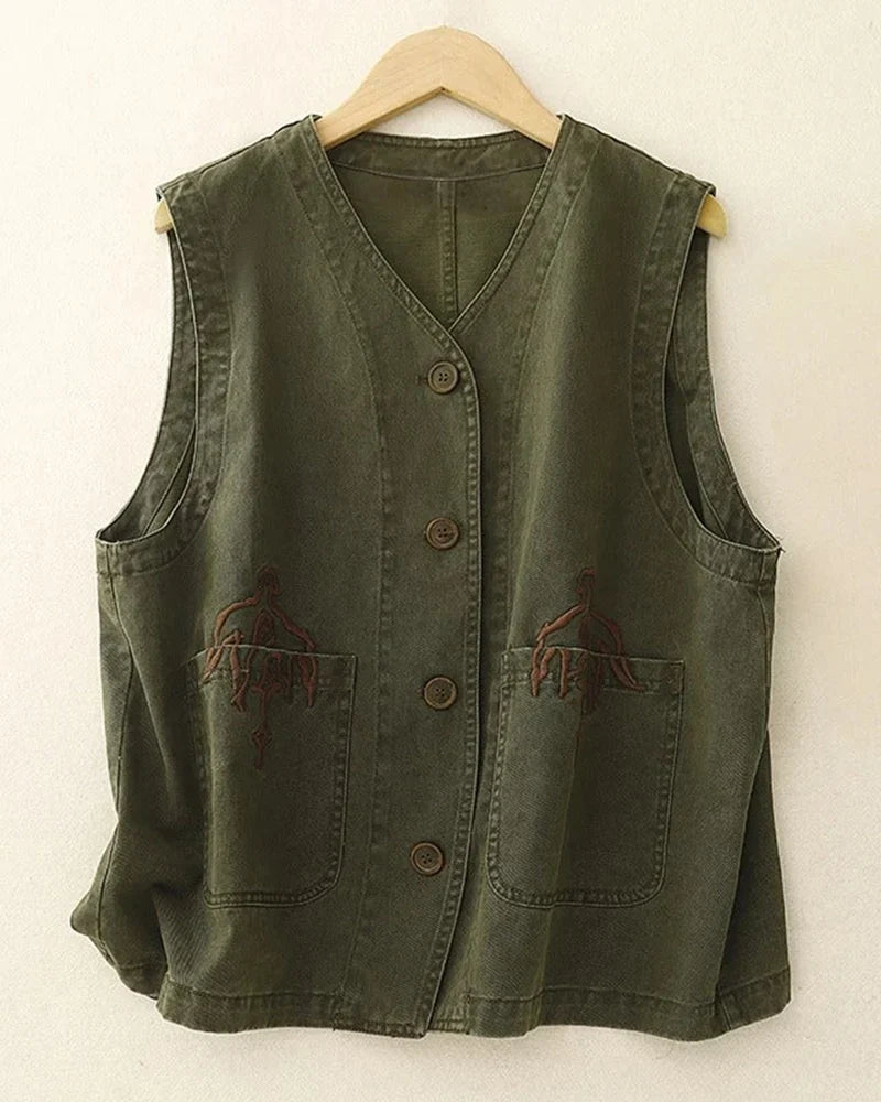 Linnen Vest – Licht, Ademend & Tijdloos Stijlvol