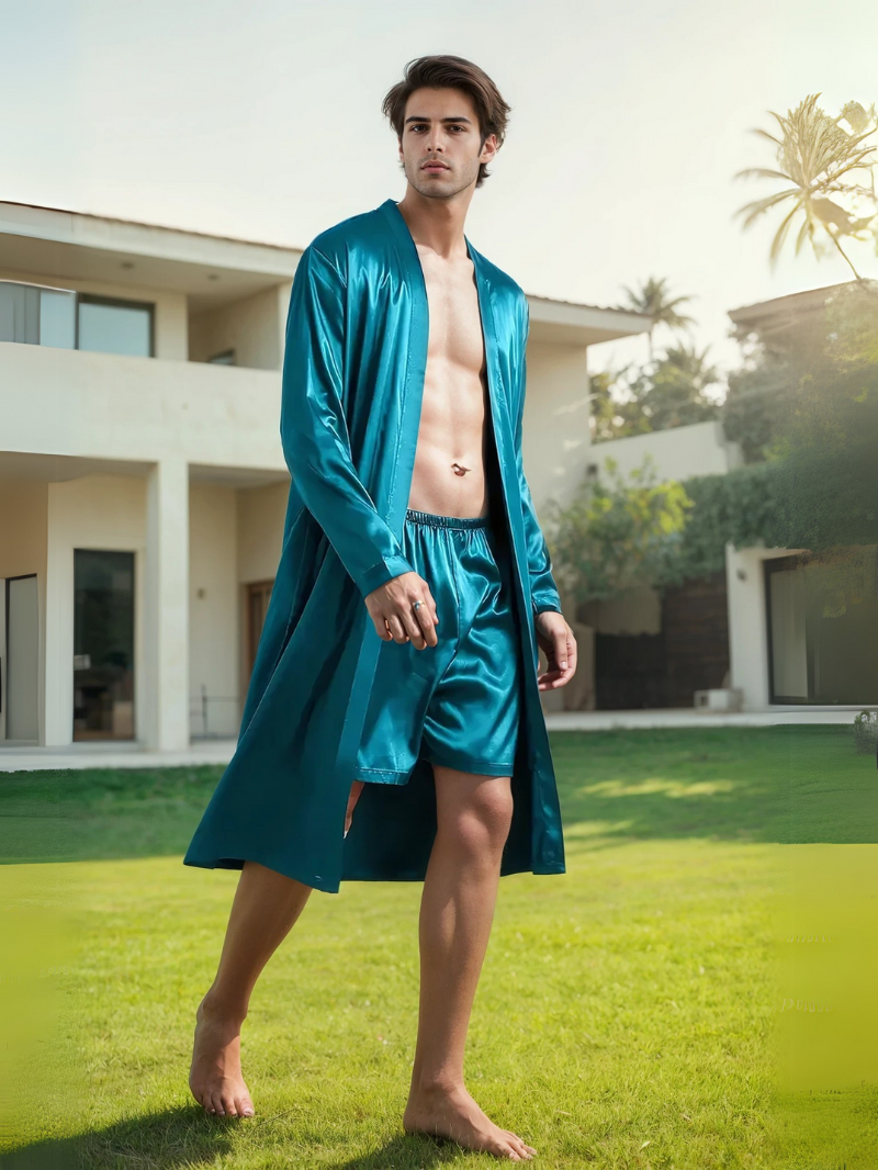 Heren Casual Pyjamaset – Comfortabele & Eenvoudige Loungewear voor Thuis
