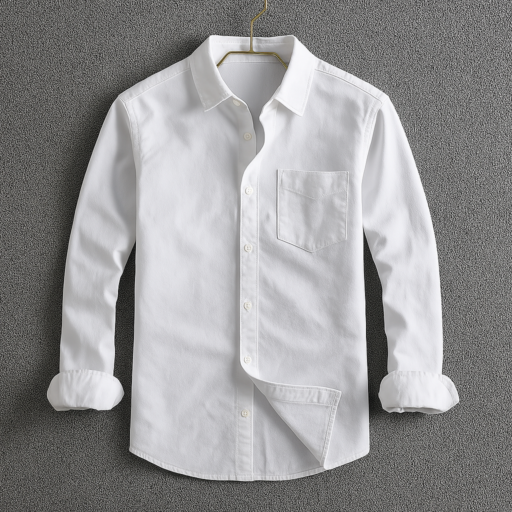 Signature overhemd voor heren – Premium katoenen shirt met moderne pasvorm