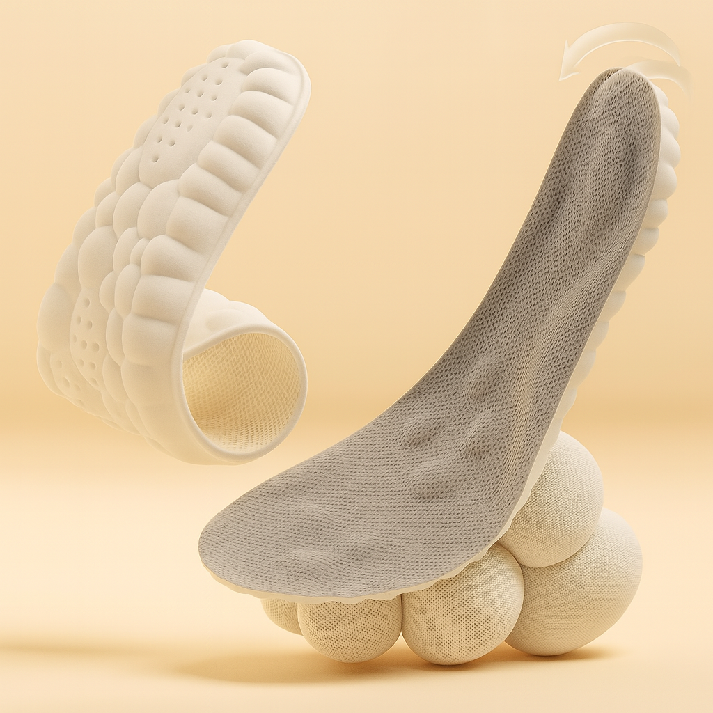 4D Orthopedische Inlegzooltjes – Ultiem Comfort en Ondersteuning