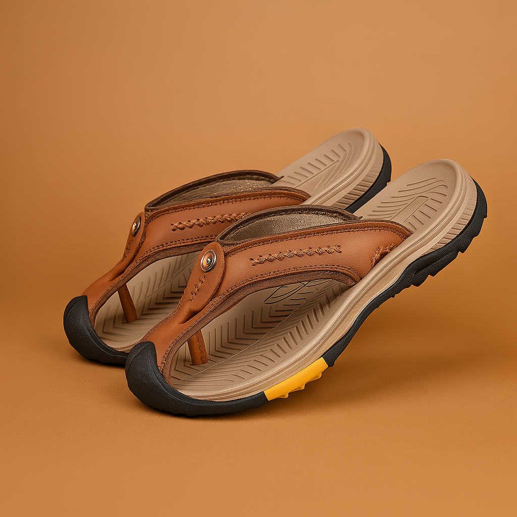 Stijlvolle Leren Teenslippers voor Dames en Heren – Comfortabel en Duurzaam