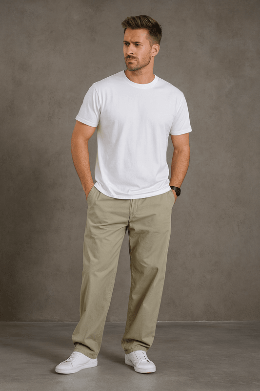 Heren Cargo Broek van Katoen – Lichtgewicht Werk- & Outdoorbroek voor Lente