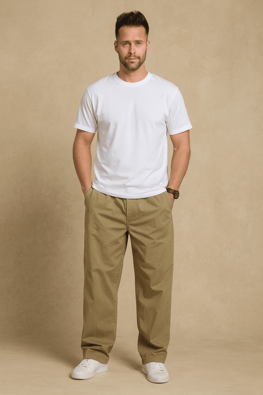 Heren Cargo Broek van Katoen – Lichtgewicht Werk- & Outdoorbroek voor Lente