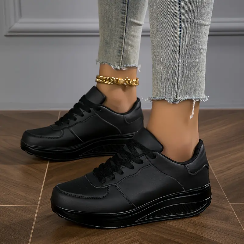 Dames Platform Sneakers – Casual Veterschoenen met Comfortabele Zool voor Dagelijks Gebruik en Sportieve Stijl