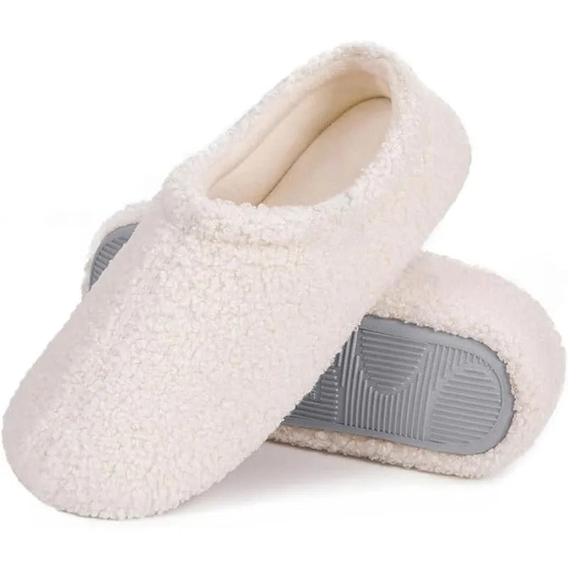 Fuzzy Fur Memory Foam Loafer Slippers – Zachte, Warme & Luxe Comfortsloffen voor Dames