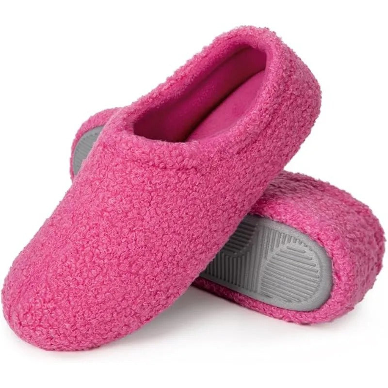Fuzzy Fur Memory Foam Loafer Slippers – Zachte, Warme & Luxe Comfortsloffen voor Dames