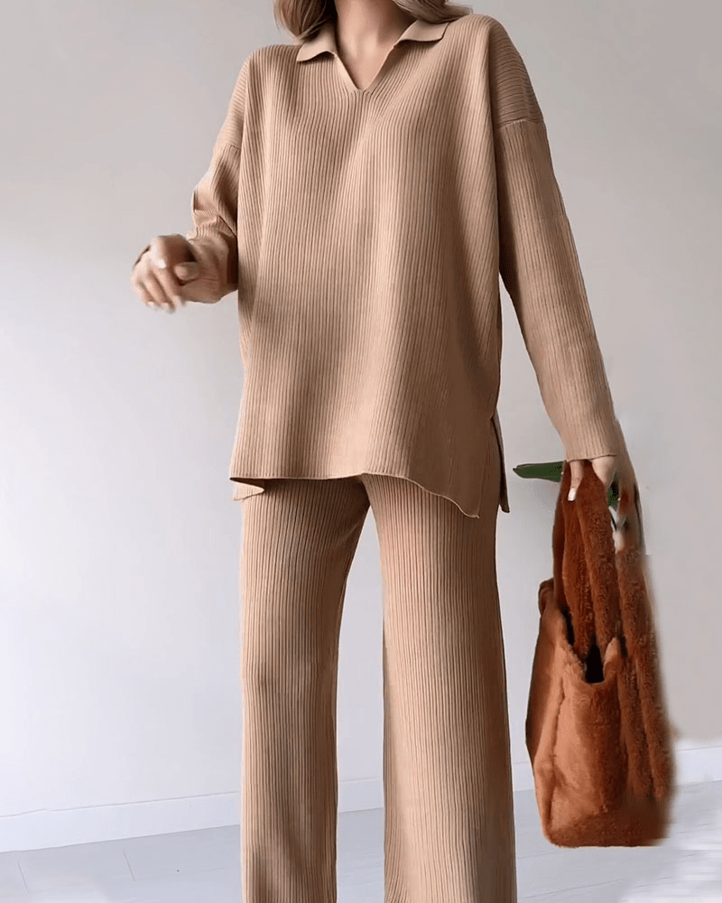 Elegante en Comfortabele Tweedelige Set – Stijlvolle Dames Outfit voor Elke Gelegenheid