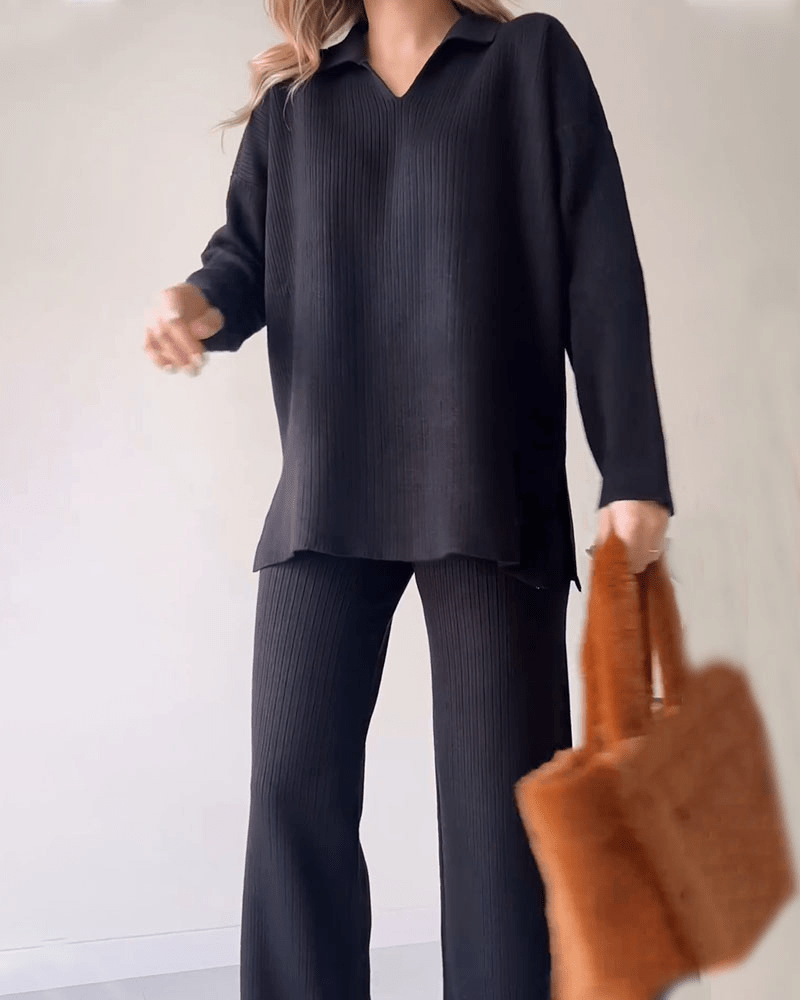 Elegante en Comfortabele Tweedelige Set – Stijlvolle Dames Outfit voor Elke Gelegenheid