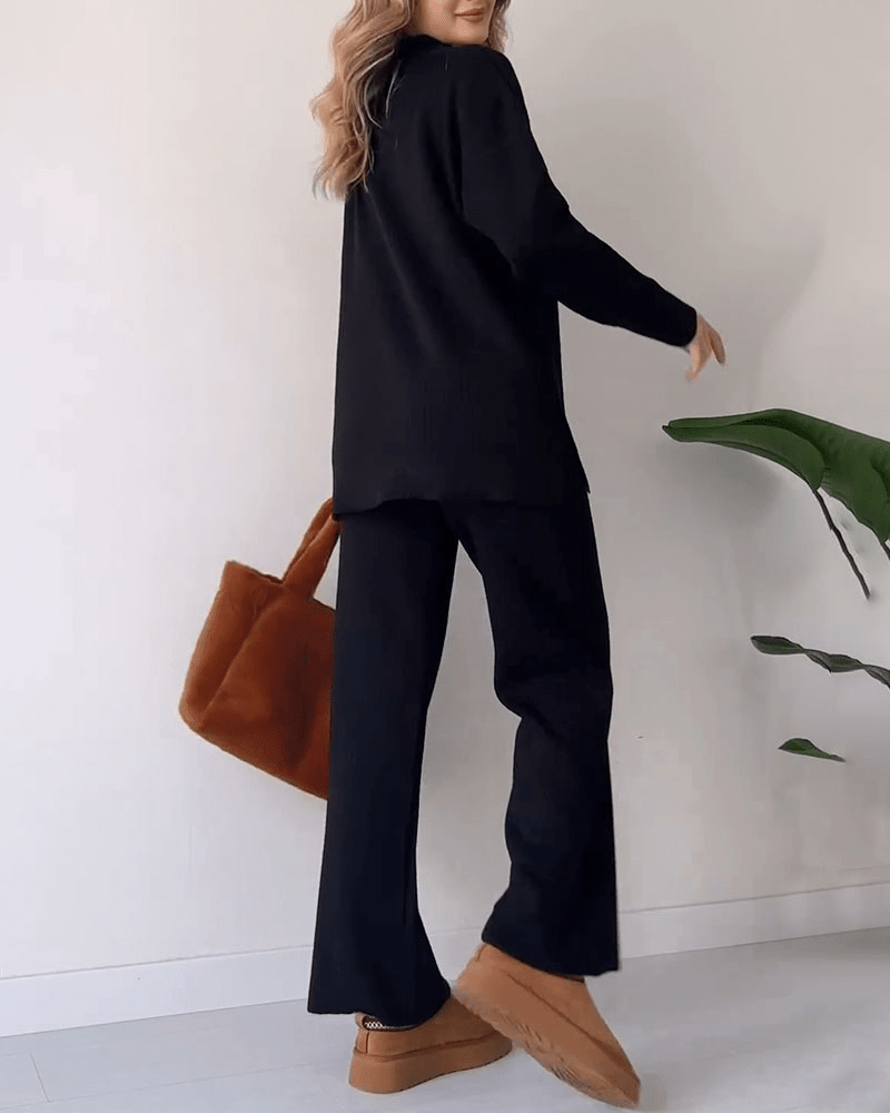 Elegante en Comfortabele Tweedelige Set – Stijlvolle Dames Outfit voor Elke Gelegenheid