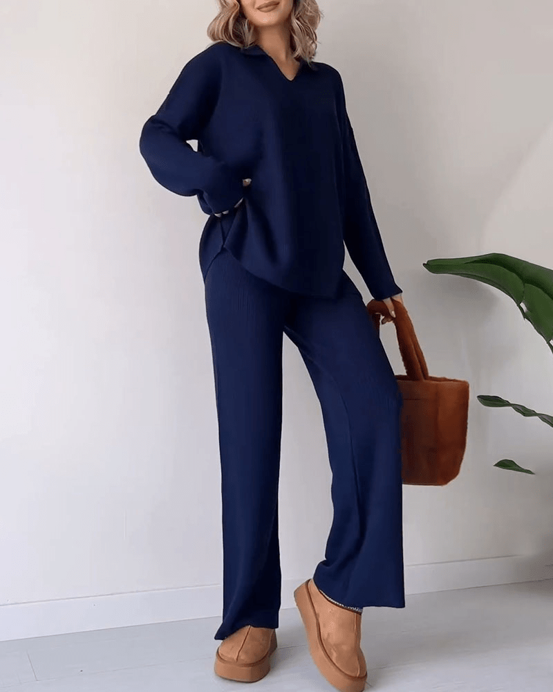 Elegante en Comfortabele Tweedelige Set – Stijlvolle Dames Outfit voor Elke Gelegenheid