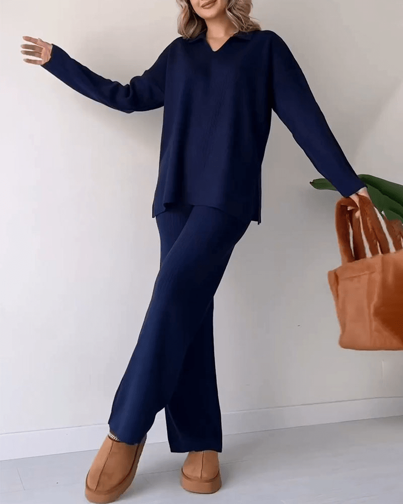 Elegante en Comfortabele Tweedelige Set – Stijlvolle Dames Outfit voor Elke Gelegenheid