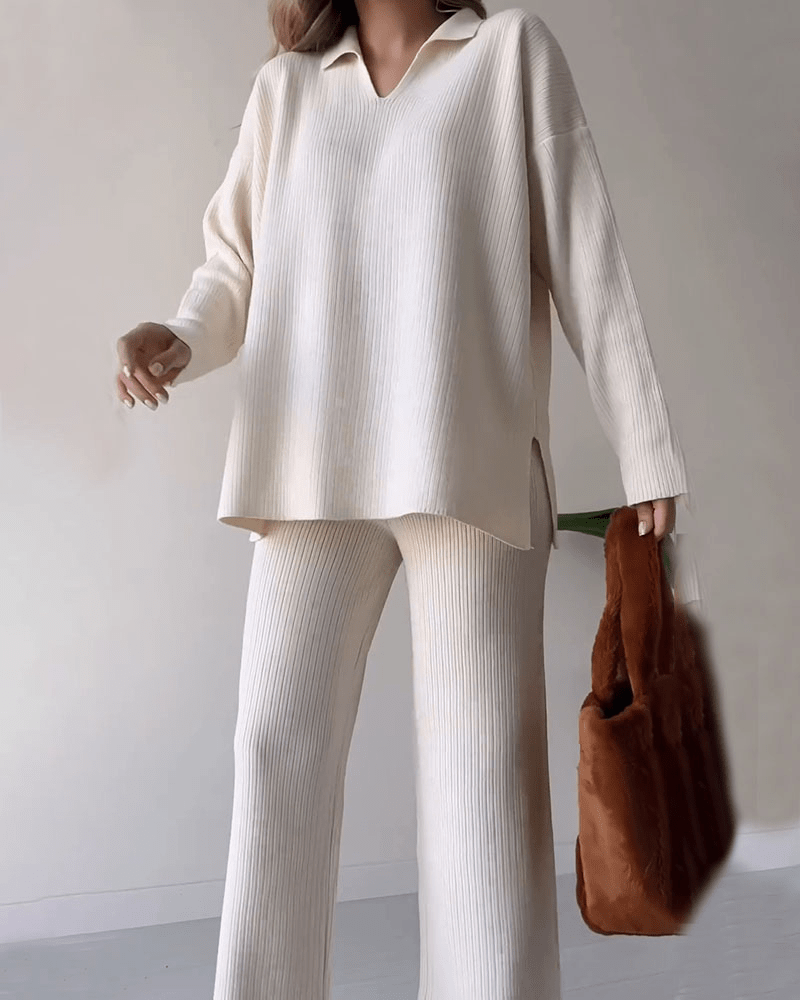 Elegante en Comfortabele Tweedelige Set – Stijlvolle Dames Outfit voor Elke Gelegenheid