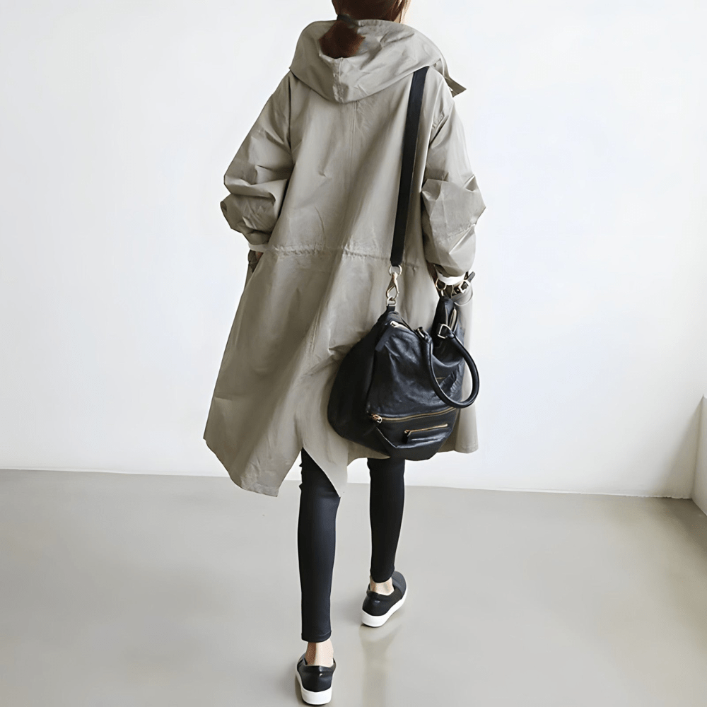 Dames Lichte Jas met Capuchon – Casual Losse Pasvorm Voorjaar en Herfst, Ademend Tussenjas