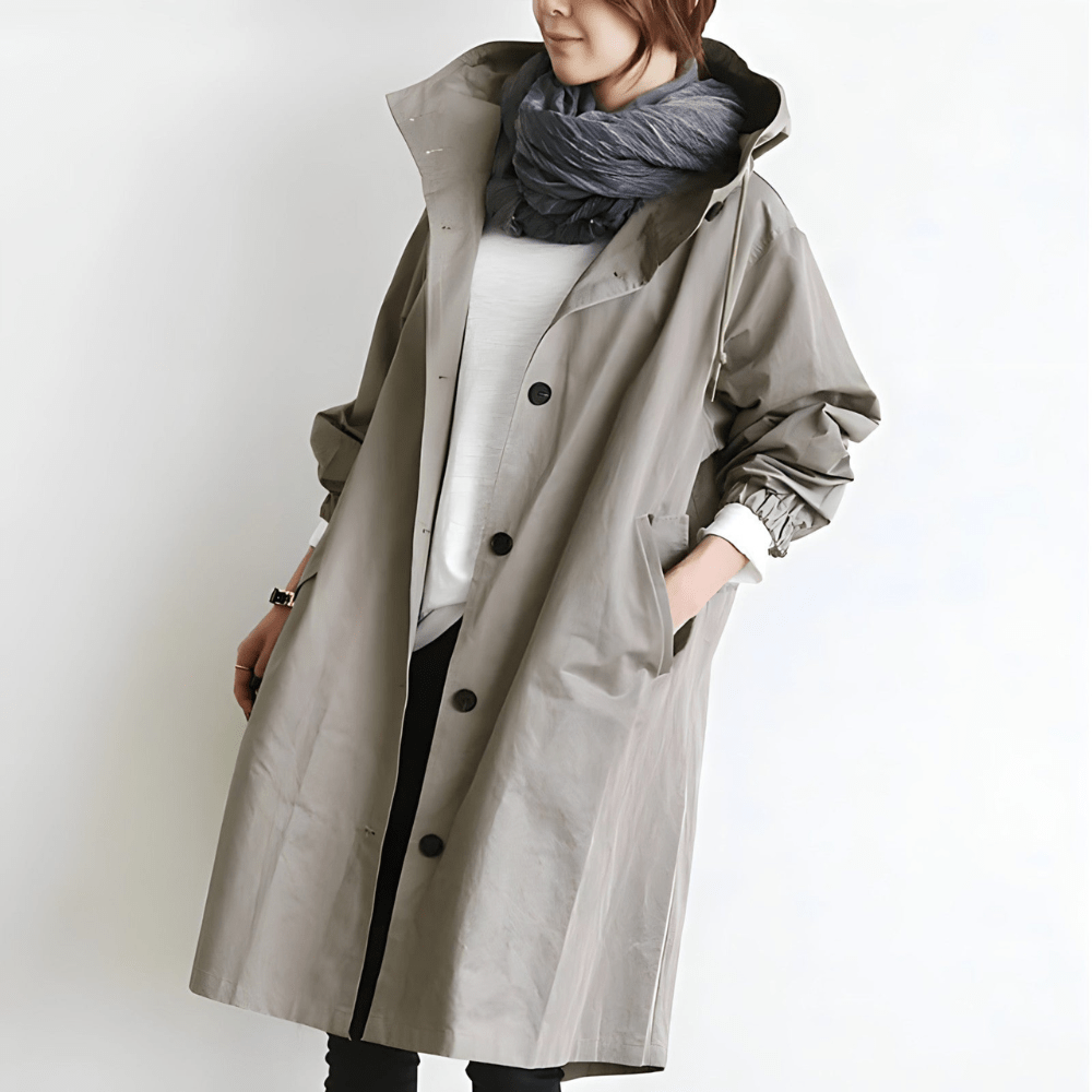 Dames Lichte Jas met Capuchon – Casual Losse Pasvorm Voorjaar en Herfst, Ademend Tussenjas