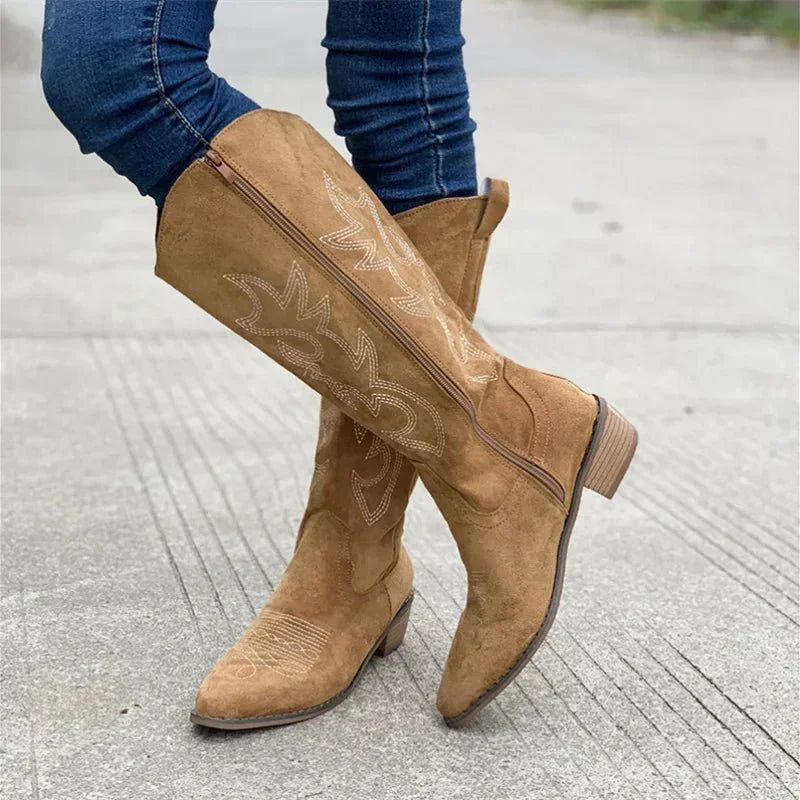 Knielange Cowboystiefel – Western Flair, Comfort & Tijdloze Stijl
