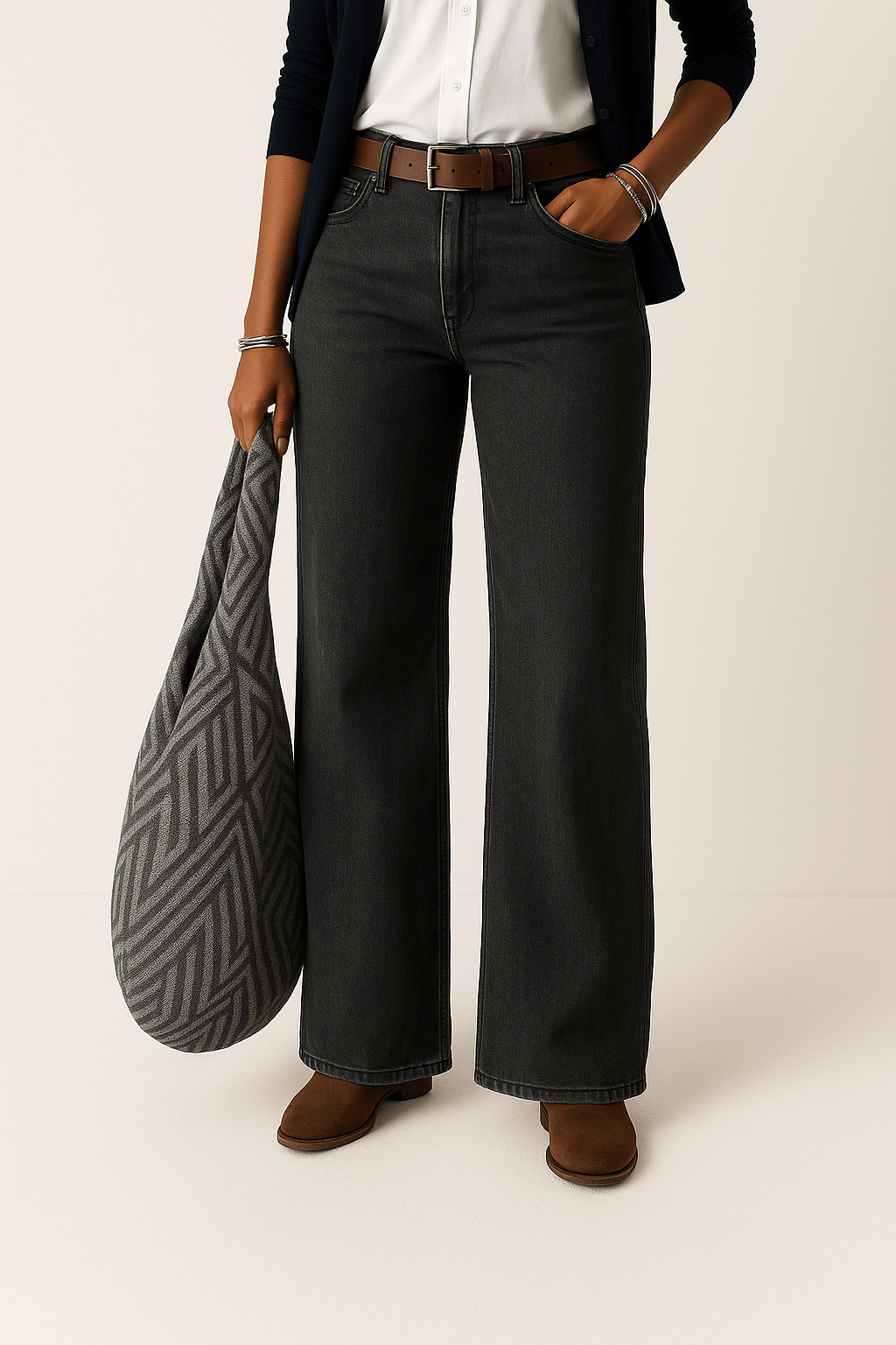 Denim Jeans met Wijd Been – Trendy, Comfortabel & Tijdloos