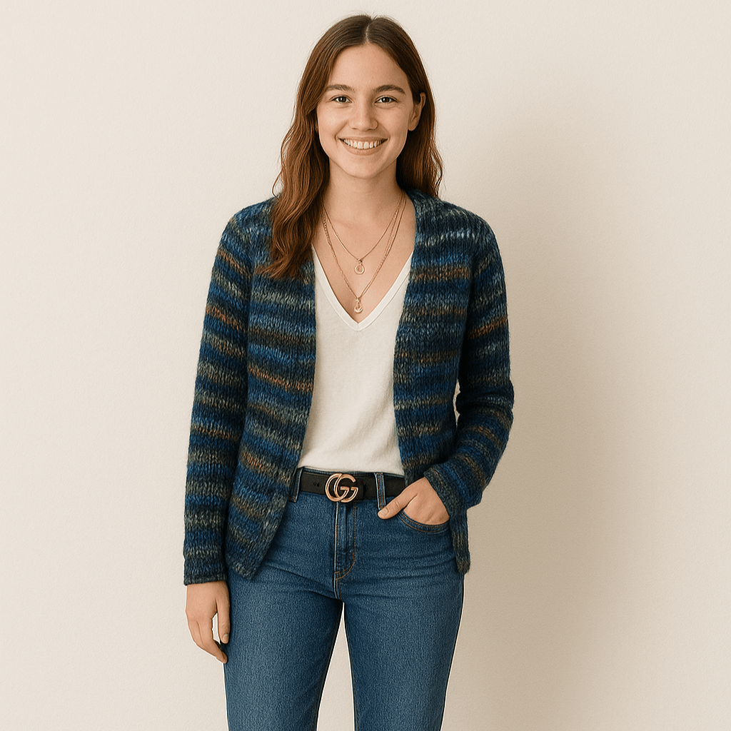 Multicolor Dames Vest – Stijlvolle en Comfortabele Gebreide Cardigan
