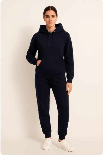 Unisex Hoodie en Joggingbroek Set – Comfortabel Trainingspak voor Thuis en Sport, Zachte Casual Outfit