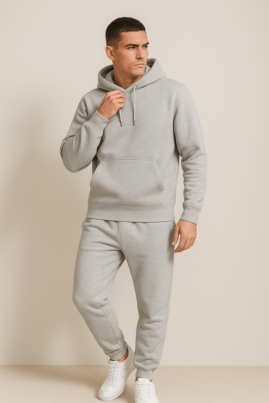 Unisex Hoodie en Joggingbroek Set – Comfortabel Trainingspak voor Thuis en Sport, Zachte Casual Outfit