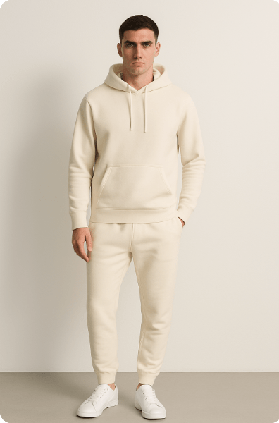 Unisex Hoodie en Joggingbroek Set – Comfortabel Trainingspak voor Thuis en Sport, Zachte Casual Outfit