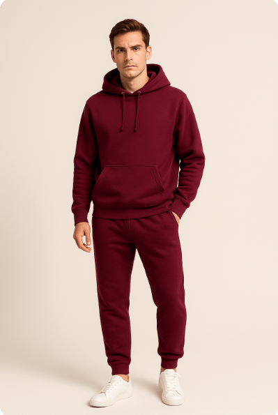 Unisex Hoodie en Joggingbroek Set – Comfortabel Trainingspak voor Thuis en Sport, Zachte Casual Outfit
