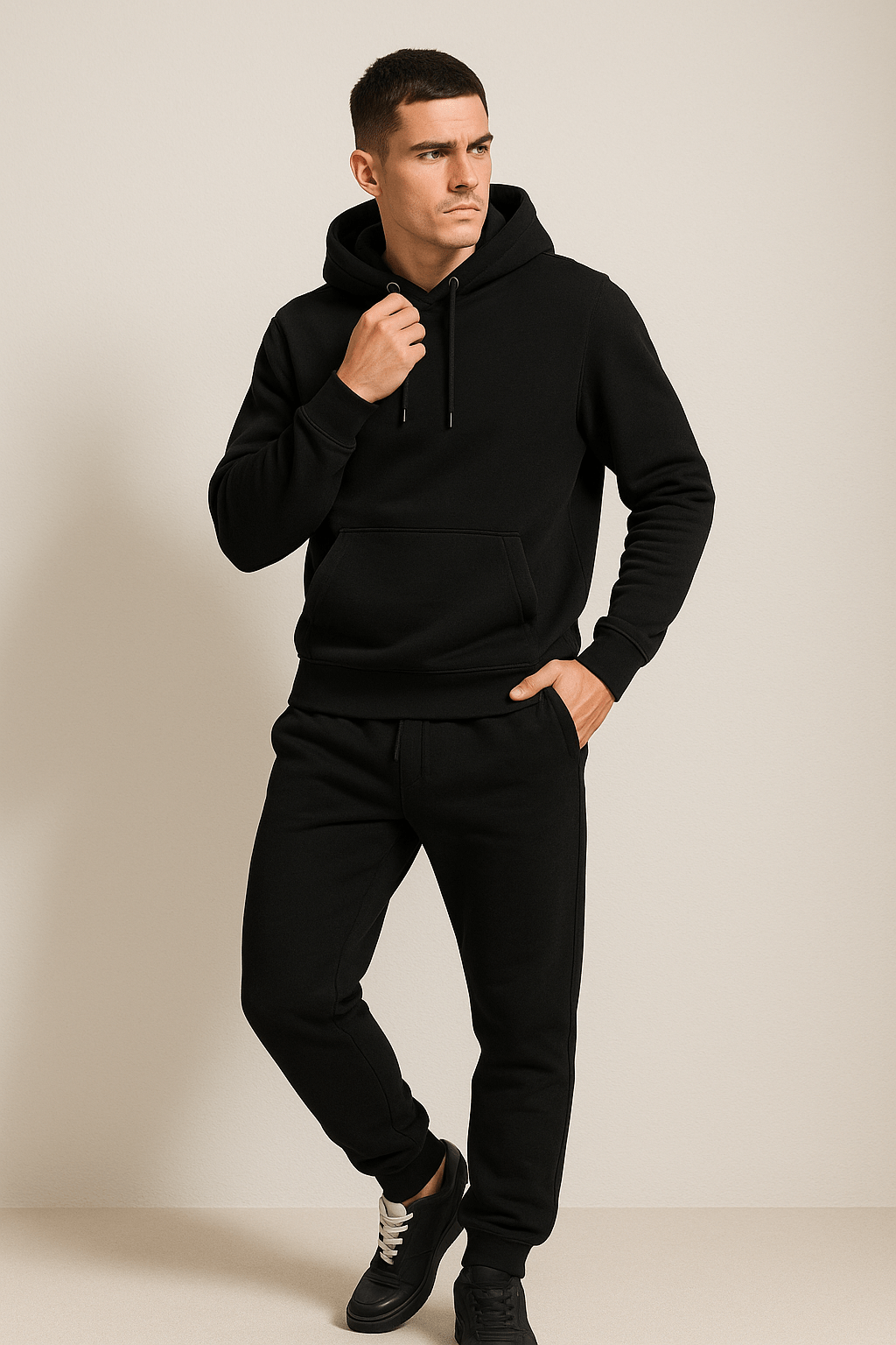 Unisex Hoodie en Joggingbroek Set – Comfortabel Trainingspak voor Thuis en Sport, Zachte Casual Outfit