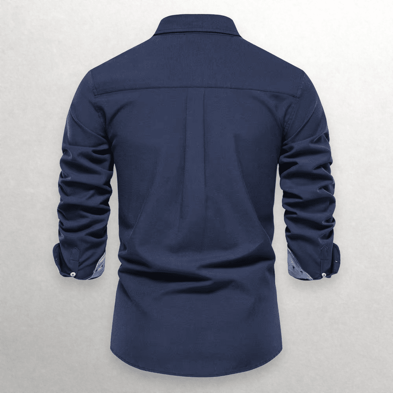 Stijlvol Katoenen Overhemd met Knopen voor Mannen 5