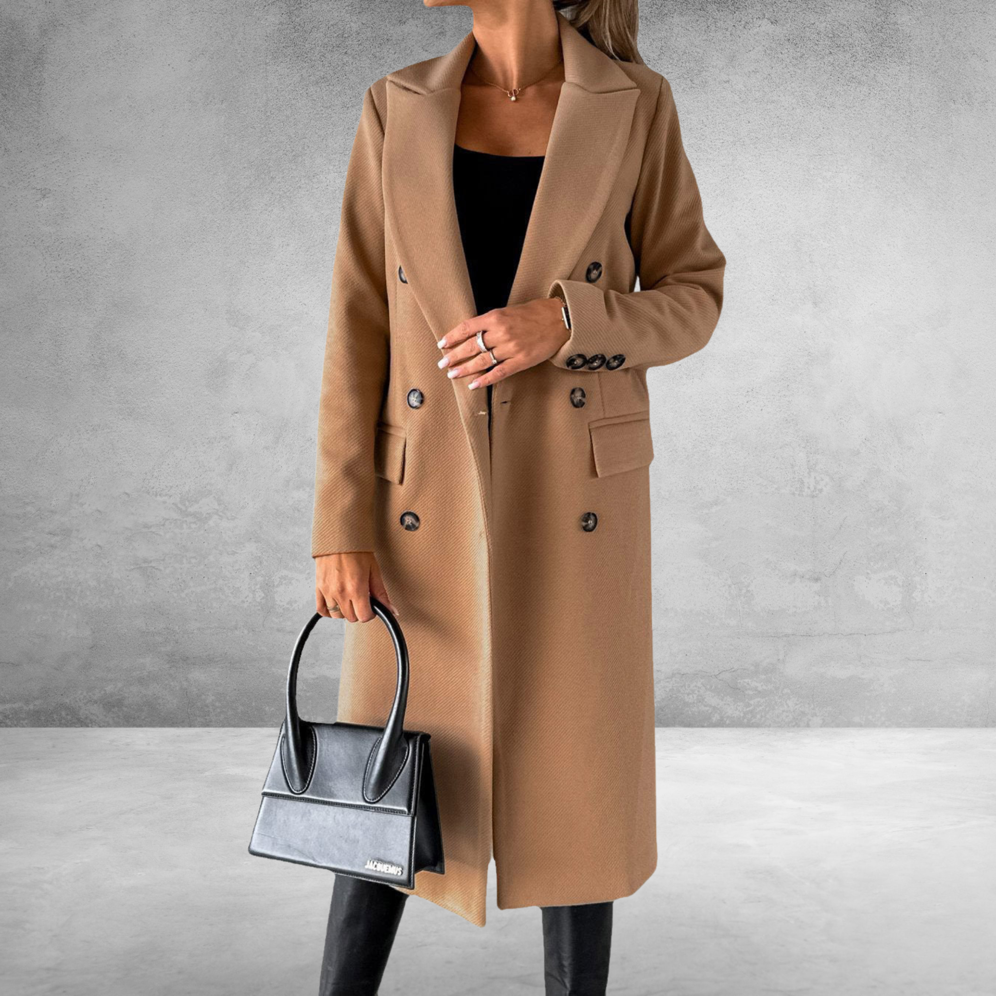 Dubbelzijdige Jas – Elegante, Warme & Stijlvolle Damesjas met Twee-Zijdig Ontwerp voor Elke Gelegenheid