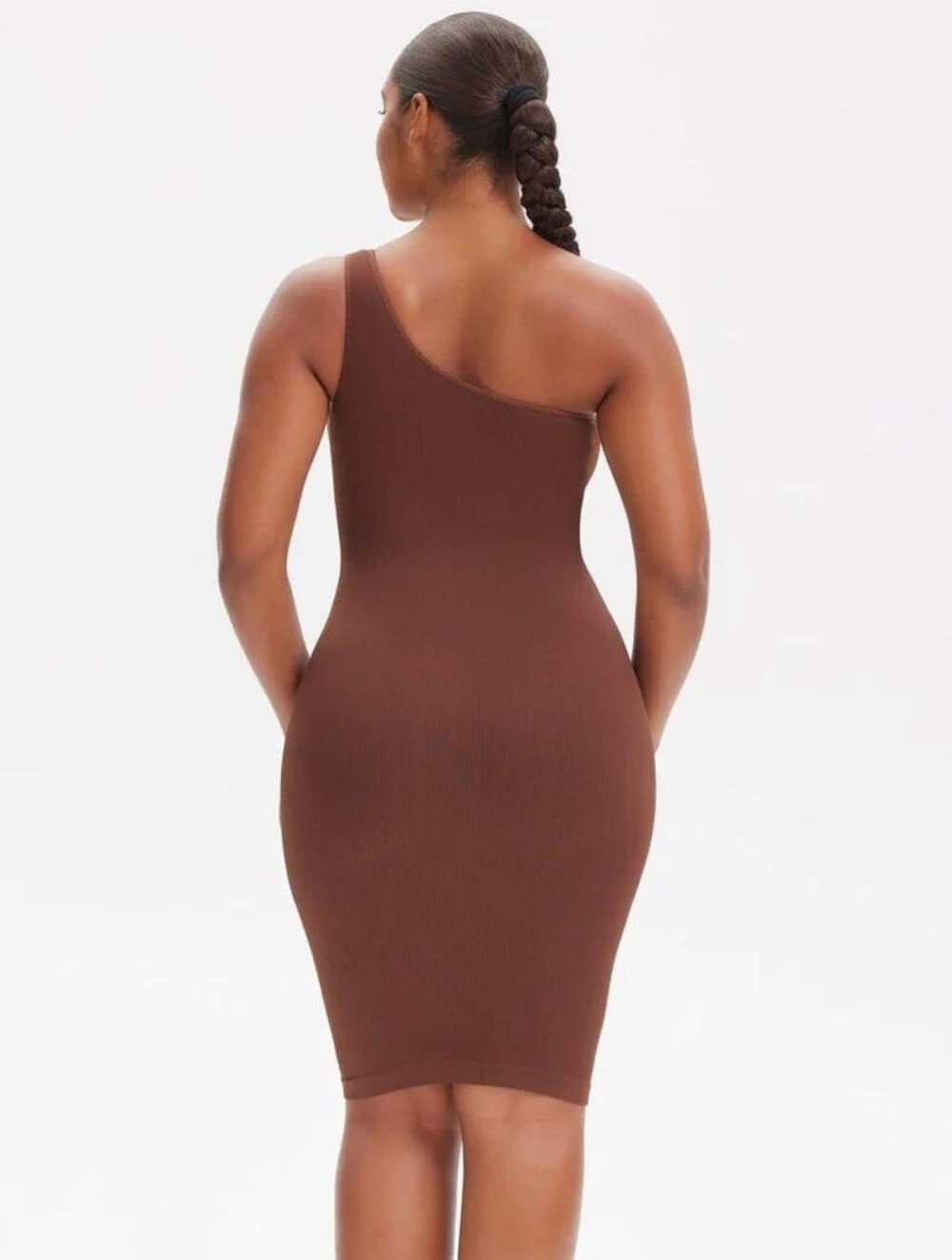 Shapewear Één-Schouder Jurk