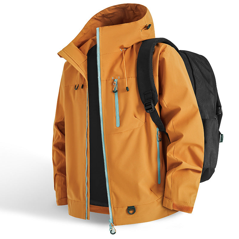 Buiten Waterdichte Sportjas met Capuchon – Winddicht, Ademend & Duurzaam Outdoor Jack