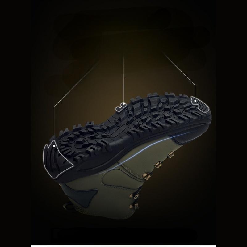 Heren Waterdichte Wandelschoenen met Antislip Zool – Duurzame Outdoor Trekkingschoenen