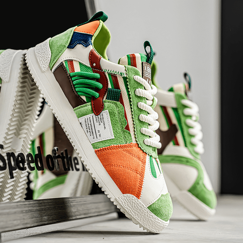Beperkte Editie Retro Sneakers – Kleurrijk & Trendy Schoeisel