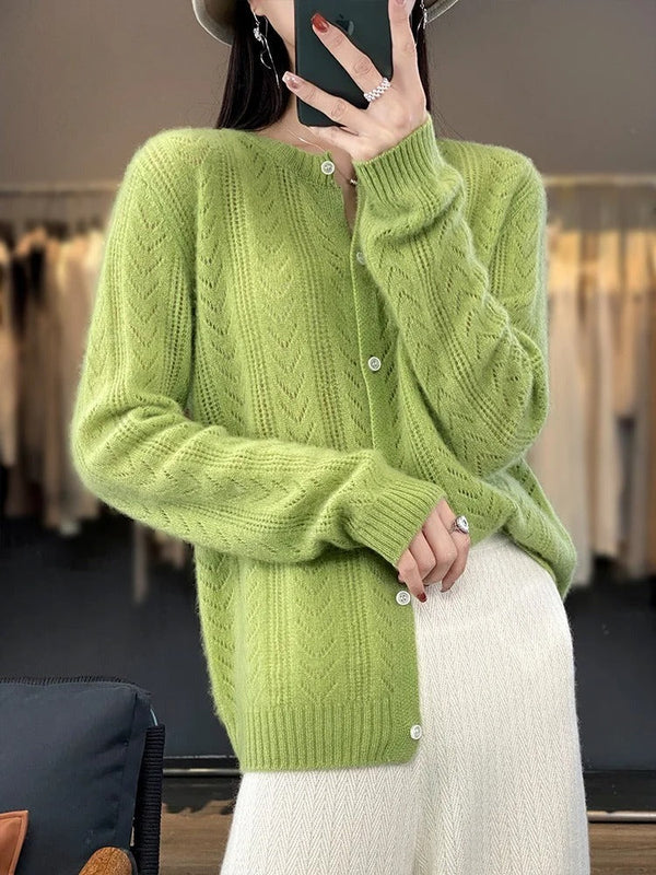Cardigan Santorin 100% – Luxe & Tijdloos Vest van Hoogwaardig Natuurmateriaal