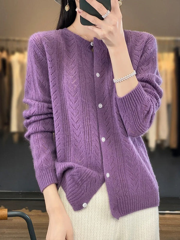 Cardigan Santorin 100% – Luxe & Tijdloos Vest van Hoogwaardig Natuurmateriaal