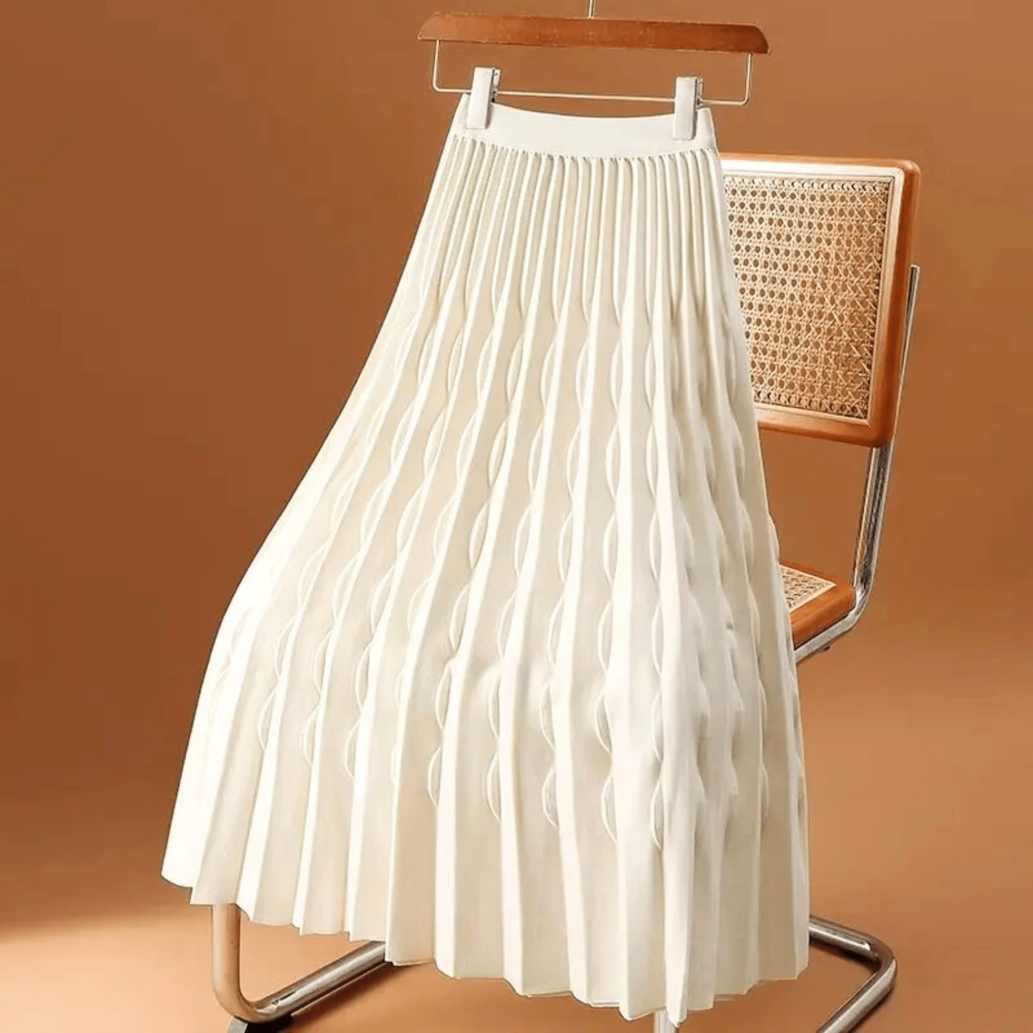 Brede Rok – Elegante, Comfortabele & Warme A-Lijn Rok voor Herfst en Winter