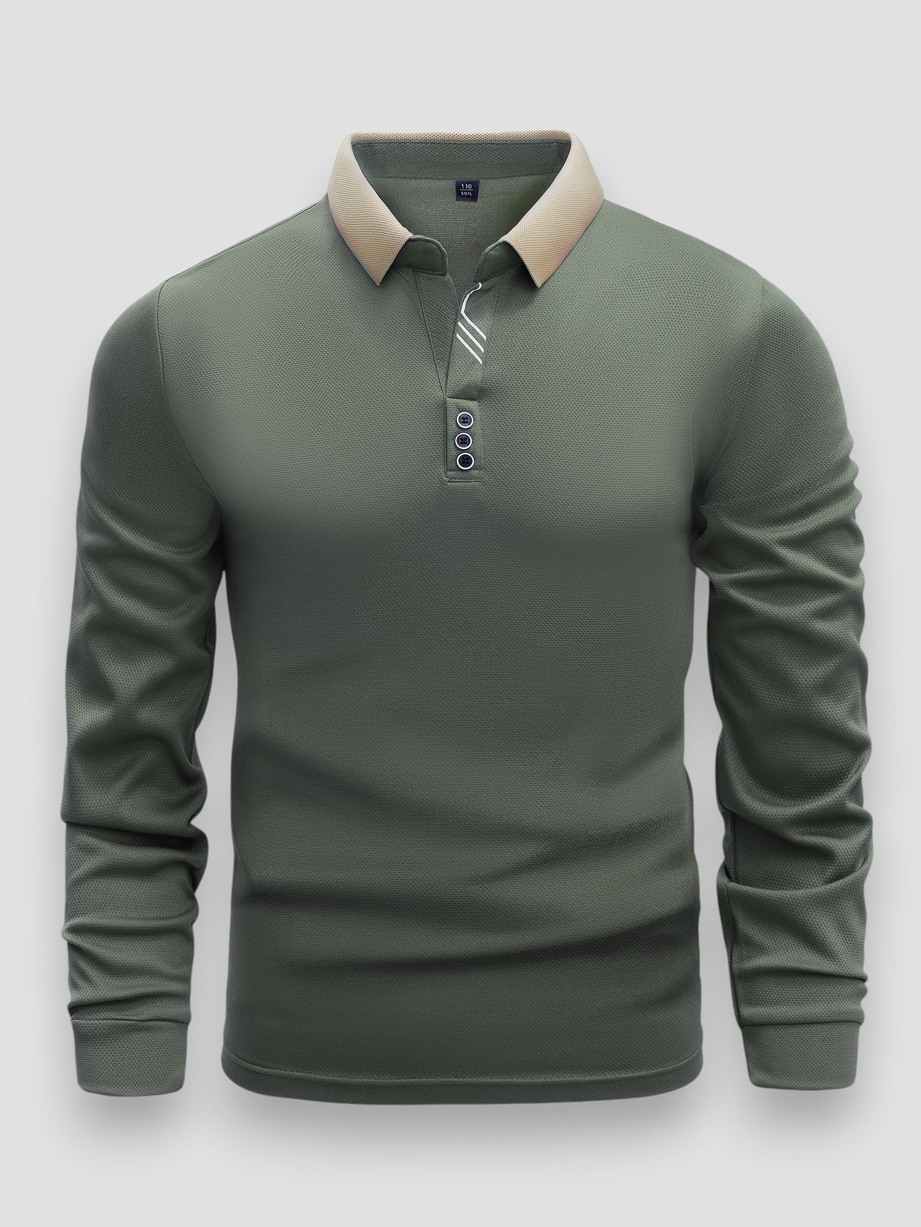 Casual Heren Polo met Lange Mouwen – Veelzijdige Regular Fit Top voor Dagelijks Gebruik